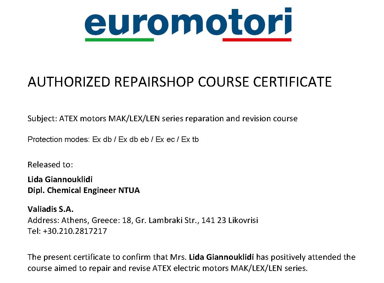 Euromotori Certification
